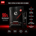 CARBON SAVAGE • Pre-Workout • 24-Pack Gels