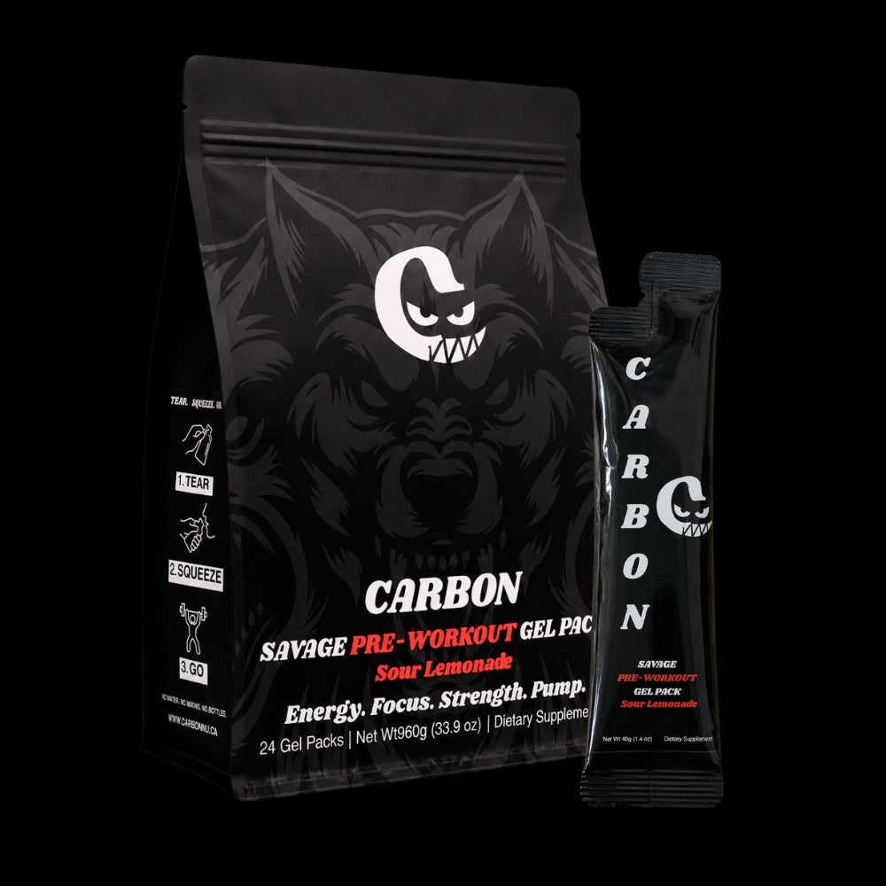 CARBON SAVAGE • Pre-Workout • Gel-Pack • Bundle Deal