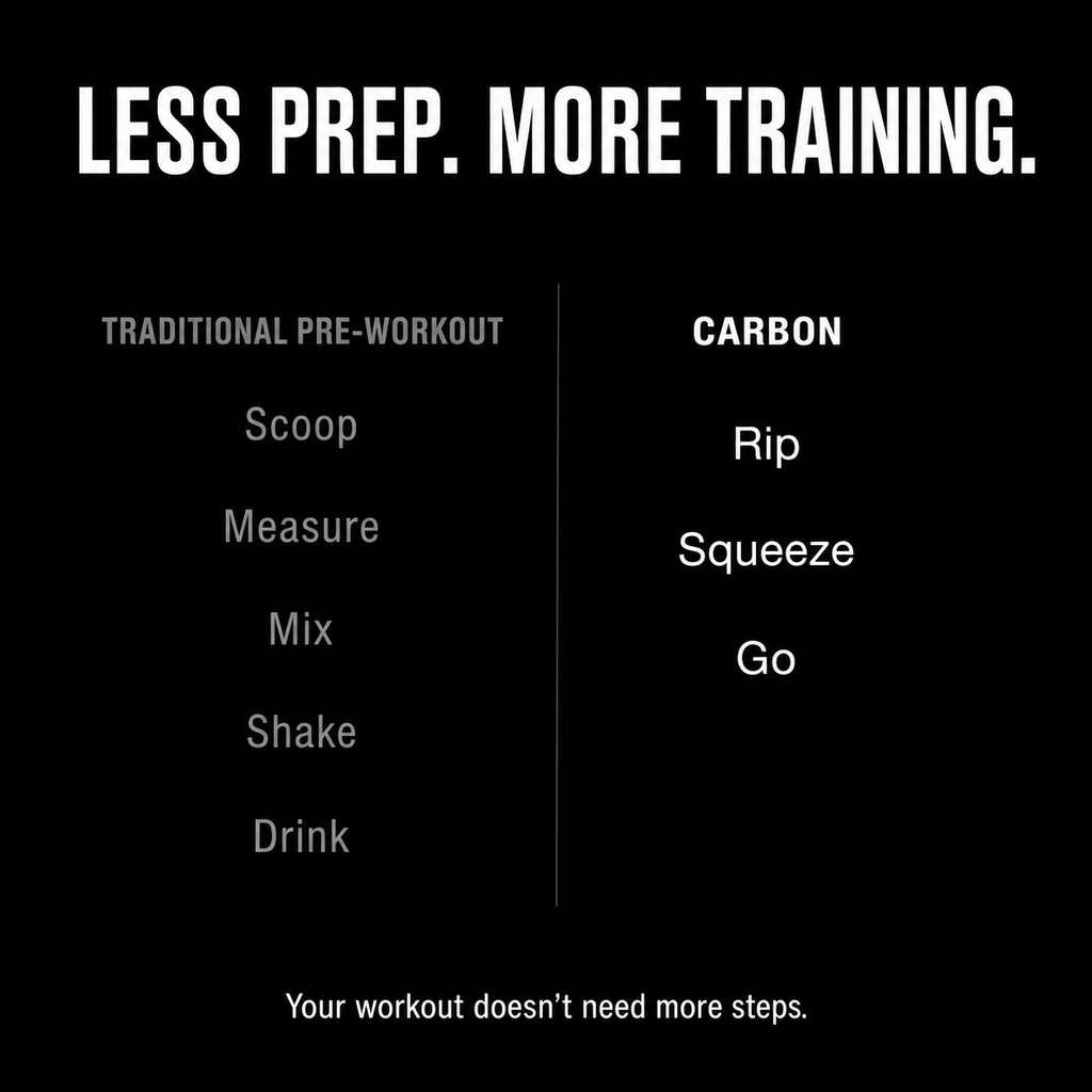 CARBON BLACK • Pre-Workout • Gel-Pack