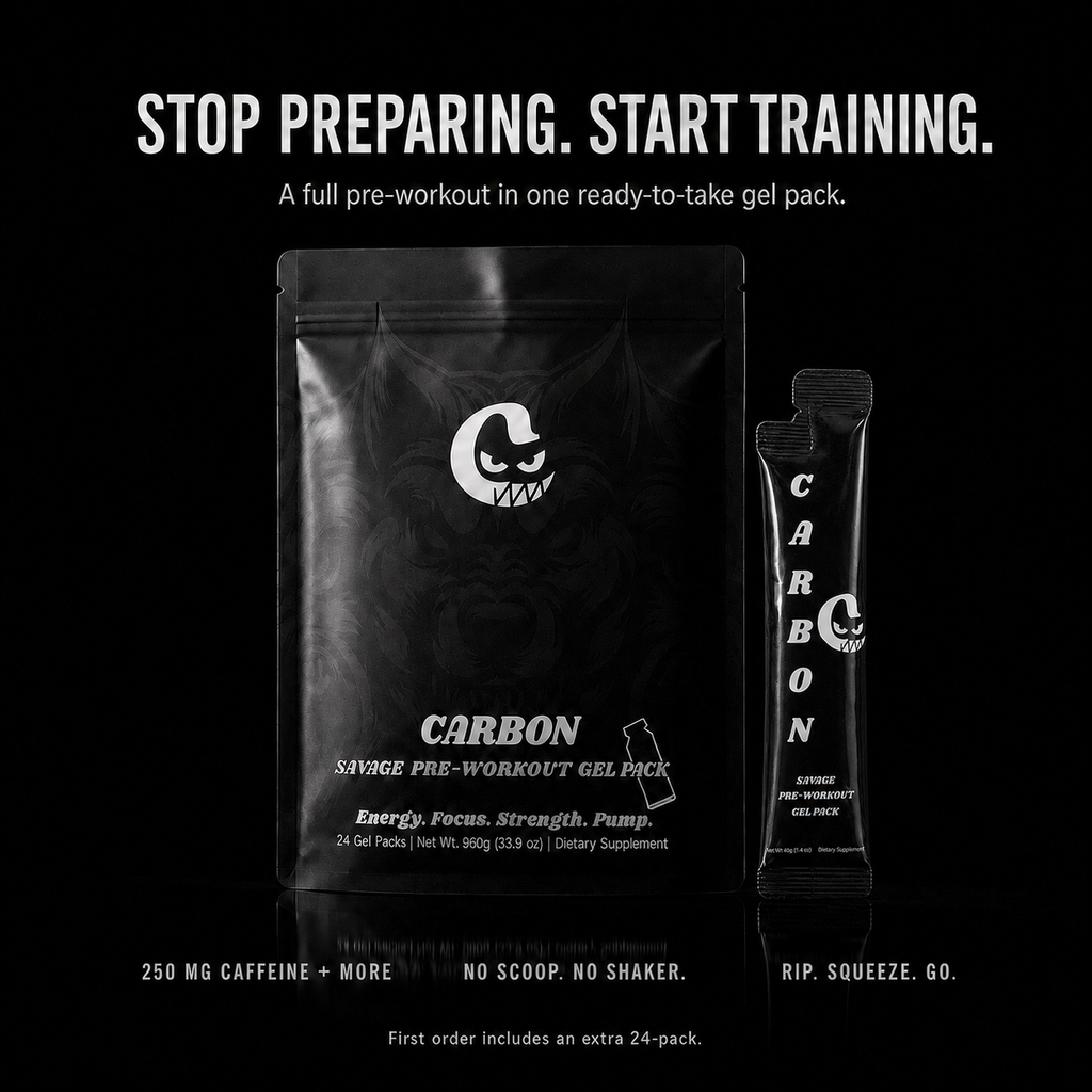 CARBON BLACK • Pre-Workout • Gel-Pack