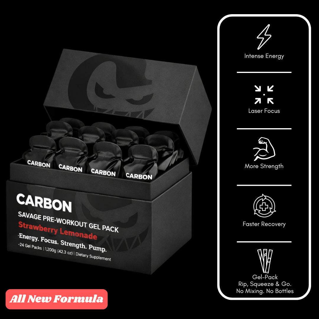 CARBON SAVAGE • Pre-Workout • Gel-Pack PRE-ORDER