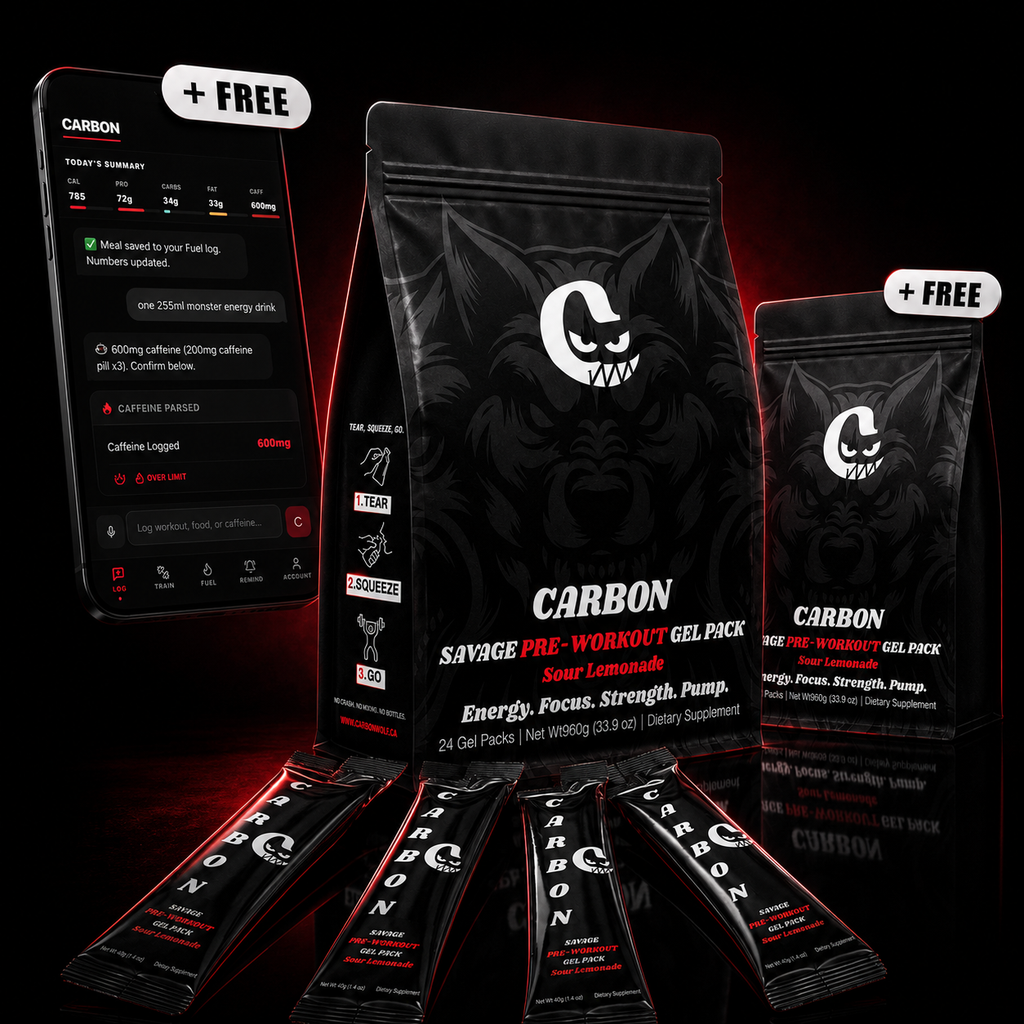 CARBON SAVAGE • Pre-Workout • Gel-Packs