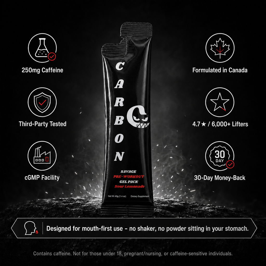 CARBON SAVAGE • Pre-Workout • Gel-Pack