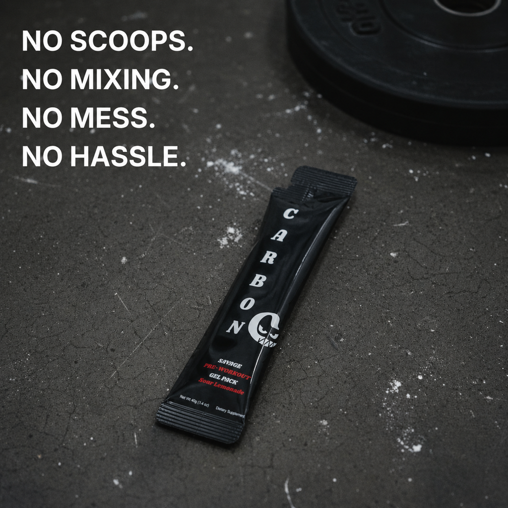 CARBON SAVAGE • Pre-Workout • Gel-Packs