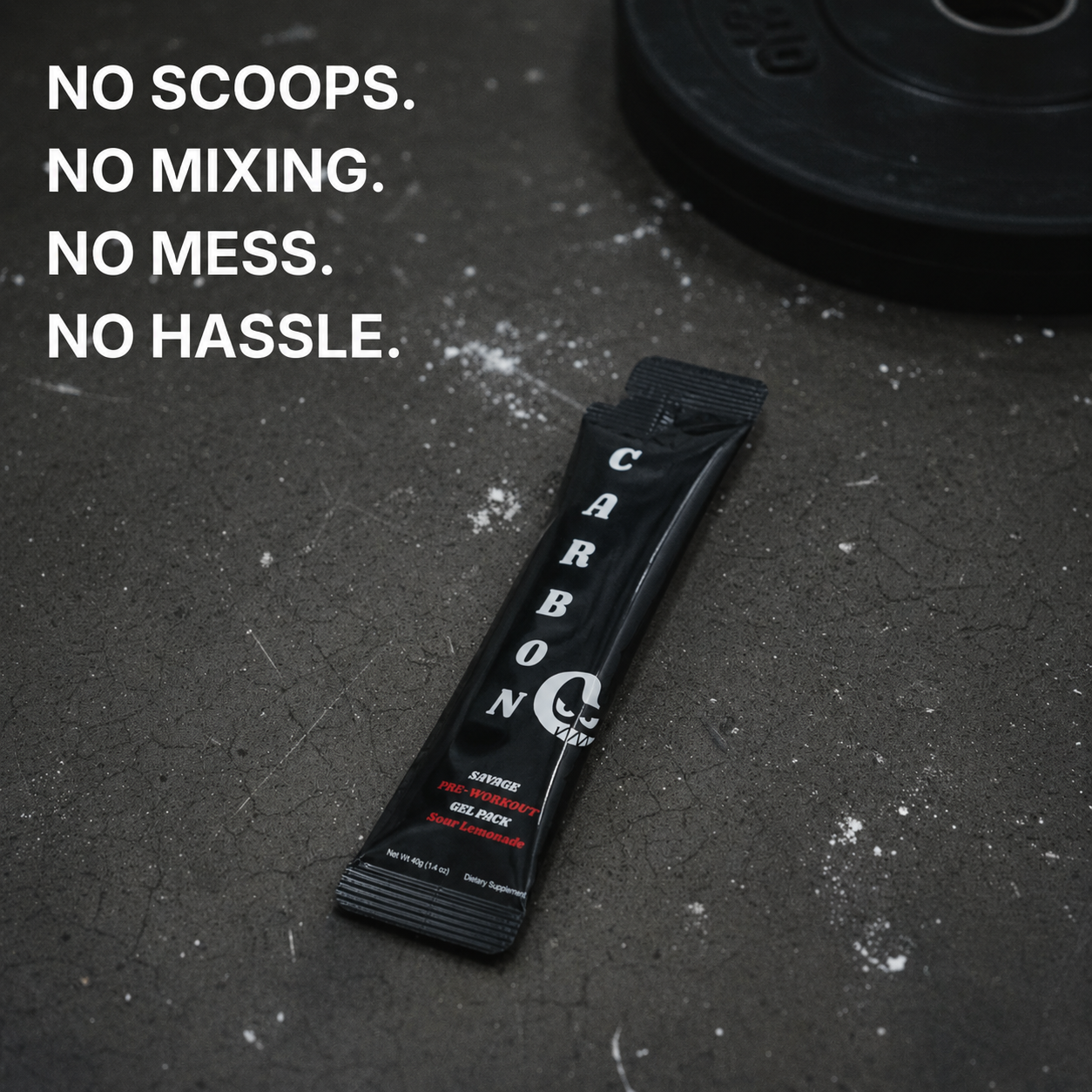 CARBON SAVAGE • Pre-Workout • Gel-Packs