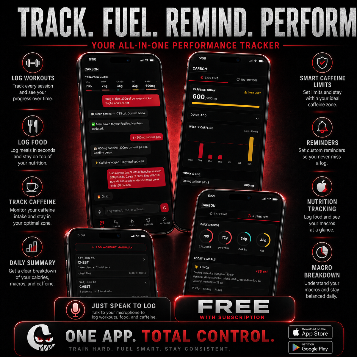 CARBON BLACK • Pre-Workout • Gel-Pack