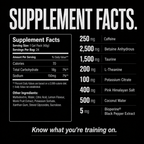 CARBON BLACK • Pre-Workout • Gel-Packs